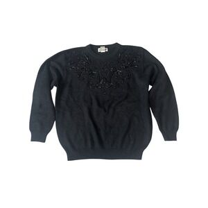 Vintage Alfred Dunner Beaded Crewneck
Sweater‎ Large Grandmacore